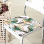 Real Homes Dekorati Kare Sandalye Minderi 40x40cm ermuarlı Realhomes