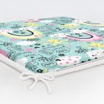 Gökkuşağı Tasarımlı Dijital Baskılı Modern Fermuarlı Sandalye Minderi Realhomes