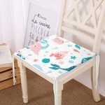 Deniz Kızı Motifli Özel Tasarım Dijital Baskılı Modern Fermuarlı Sandalye Minderi Realhomes