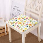 - Frm-1063-Gorsel - Realhomes Renkli Çizimli Özel Tasarım Dijital Baskılı Modern Fermuarlı Sandalye Minderi Realhomes