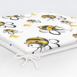 - ship - Realhomes Sevimli Arı Dijital Baskılı Özel Tasarım Modern Fermuarlı Sandalye Minderi Realhomes