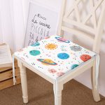 - Mobile - Realhomes Gezegen Temalı Dijital Baskılı Özel Tasarım Modern Fermuarlı Sandalye Minderi Realhomes