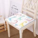 - Печать - Realhomes Renkli Zürafa Motifli Dijital Baskılı Özel Tasarım Modern Fermuarlı Sandalye Minderi Realhomes