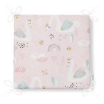 - Печать - Realhomes Pembe Zeminde Sevimli Kuğular Dijital Baskılı Özel Tasarım Modern Fermuarlı Sandalye Minderi Realhomes