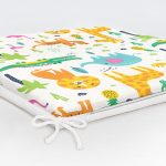 - Seamless pattern wild animals in jungle. Kids vector - Realhomes Sevimli Orman Hayvanları Desenli Dijital Baskılı Özel Tasarım Modern Fermuarlı Sandalye Minderi Realhomes