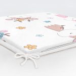 - Baby giraffe tribal with seamless pattern - Realhomes Sevimli Geyik Desenli Dijital Baskılı Özel Tasarım Modern Fermuarlı Sandalye Minderi Realhomes