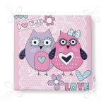 Baykuş Resimli Dekorati Kare Sandalye Minderi Realhomes