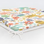 - Frm-1341-Gorsel-5 - Realhomes Rengarenk Orman Hayvanları Desenli Dijital Baskılı Özel Tasarım Modern Fermuarlı Sandalye Minderi Realhomes