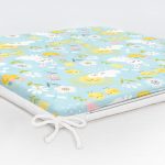 Tavşan Bulut Ve Güneş Desenli Dijital Baskılı Özel Tasarım Modern Fermuarlı Sandalye Minderi Realhomes