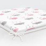 Sevimli Yağmur Bulutları Desenli Dijital Baskılı Özel Tasarım Modern Fermuarlı Sandalye Minderi Realhomes