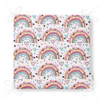 Gökkuşağı Temalı Dijital Baskılı Özel Tasarım Modern Fermuarlı Sandalye Minderi Realhomes