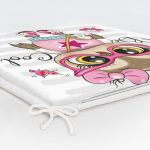 - Frm-3487-Gorsel-5 - Realhomes Fashion Baykuş Tasarımlı Dijital Baskılı Modern Fermuarlı Sandalye Minderi Realhomes