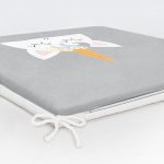 - Frm-4315-Gorsel-5 - Realhomes Gri Zeminde Unicorn Desenli Tasarımlı Dijital Baskılı Çocuk Odası Fermuarlı Sandalye Minderi Realhomes