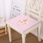 - Frm-4330-Gorsel - Realhomes Pembe Zeminde Magic Unicorn Tasarımlı Modern Fermuarlı Sandalye Minderi Realhomes