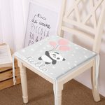 - Frm-4353-Gorsel - Realhomes Uçan Balonlar ve Sevimli Panda Desenli Modern Fermuarlı Sandalye Minderi Realhomes