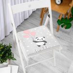 - Frm-4353-Gorsel-2 - Realhomes Uçan Balonlar ve Sevimli Panda Desenli Modern Fermuarlı Sandalye Minderi Realhomes