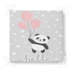 - Frm-4353-Gorsel-4 - Realhomes Uçan Balonlar ve Sevimli Panda Desenli Modern Fermuarlı Sandalye Minderi Realhomes