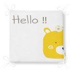 - Frm-4372-Gorsel-4 - Realhomes Sarı Ayıcık Hello Motifli Çocuk Odası Fermuarlı Sandalye Minderi Realhomes