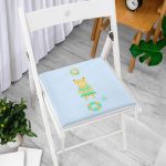 - Frm-4401m-Gorsel-2 - Realhomes Mavi Zeminde Deniz ve Ayıcık Desenli Modern Fermuarlı Sandalye Minderi Realhomes