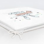 - Frm-4423-Gorsel-5 - Realhomes Beyaz Zeminde Atkılı Tavşan Motifli Modern Fermuarlı Sandalye Minderi Realhomes