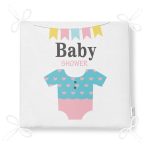 - Frm-4467-Gorsel-4 - Realhomes Beyaz Zemin Bebek Kıyafeti Baby Shower Tasarımlı Dijital Baskılı Çocuk Odası Fermuarlı Sandalye Minderi Realhomes