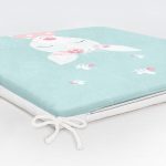 Yeşil Zemin Ceylan Ve Arı Temalı Özel Tasarımlı Dijital Baskılı Çocuk Odası Fermuarlı Sandalye Minderi Realhomes