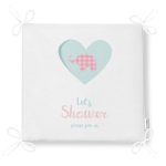 - Frm-4532-Gorsel-4 - Realhomes Beyaz Zemin Let's Shower Yazılı Özel Tasarımlı Dijital Baskılı Çocuk Odası Fermuarlı Sandalye Minderi Realhomes