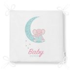 - Frm-4535-Gorsel-4 - Realhomes Beyaz Zeminde Aydaki Fil Desenli Modern Fermuarlı Sandalye Minderi Realhomes