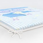 - Frm-4545-Gorsel-5 - Realhomes Mavi Bebek Arabası Tavşan Desenli Özel Tasarımlı Dijital Baskılı Çocuk Odası Fermuarlı Sandalye Minderi Realhomes