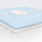 Mavi Zeminde Unicorn At Tasarımlı Modern Fermuarlı Sandalye Minderi Realhomes