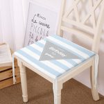 - Frm-4556m-Gorsel - Realhomes Mavi Çizgili Doğum Günü Temalı Özel Tasarımlı Dijital Baskılı Çocuk Odası Fermuarlı Sandalye Minderi Realhomes