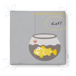 Gri Zeminde Akvaryum Temalı Çocuk Odası Fermuarlı Sandalye Minderi Realhomes