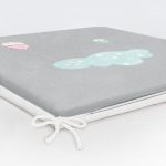 - Frm-4611-Gorsel-5 - Realhomes Gri Zemin Mavi Bulut Desenli Özel Tasarımlı Dijital Baskılı Modern Fermuarlı Sandalye Minderi Realhomes