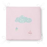 Pembe Zemin Mavi Bulut Desenli Özel Tasarımlı Dijital Baskılı Modern Fermuarlı Sandalye Minderi Realhomes