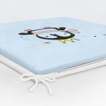 - Frm-4698-Gorsel-5 - Realhomes Mavi Zeminli Sevimli Atkılı Penguen Desenli Dijital Baskılı Modern Fermuarlı Sandalye Minderi Realhomes