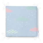 - Frm-4721-Gorsel-4 - Realhomes Mavi Zeminli Renkli Bulut Motifli Özel Tasarımlı Dijital Baskılı Çocuk Odası Fermuarlı Sandalye Minderi Realhomes