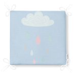 - Frm-4724-Gorsel-4 - Realhomes Mavi Zeminde Bulut Desenli Özel Tasarımlı Dijital Baskılı Çocuk Odası Fermuarlı Sandalye Minderi Realhomes