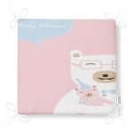 Pembe Zeminde Anne Ve Yavru Ayı Baby Shower Dijital Baskılı Çocuk Odası Fermuarlı Sandalye Minderi Realhomes