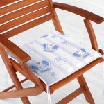 Mavi Sevimli Fil Temalı Modern Fermuarlı Sandalye Minderi Realhomes