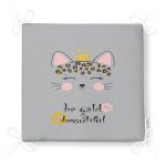 - Frm-4820-Gorsel-4 - Realhomes Gri Zeminde Be Wild & Beautiful Temalı Modern Fermuarlı Sandalye Minderi Realhomes