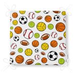 - Frm-4845-Gorsel-4 - Realhomes Realhomes Spor Topları Dijital Baskılı Modern Sandalye Minderi Realhomes