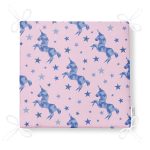 Realhomes Pembe Zeminde Pembe Yıldız Dijital Baskılı Modern Sandalye Minderi Realhomes