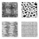 4'lü Geometrik Şekil Tasarımlı Modern Dijital Baskılı Fermuarlı Sandalye Minderi Seti Realhomes