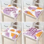 - RealHomes Fermuarlı Sandalye Minderi - Realhomes 4'lü Özel Tasarım Sulu Boya Baskılı Fermuarlı Sandalye Minderi Seti Realhomes