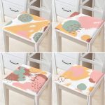 - RealHomes Fermuarlı Sandalye Minderi - Realhomes  4'lü Modern Yağlı Boya Baskılı Fermuarlı Sandalye Minderi Seti Realhomes