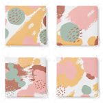 - RealHomes Fermuarlı Sandalye Minderi - Realhomes  4'lü Modern Yağlı Boya Baskılı Fermuarlı Sandalye Minderi Seti Realhomes