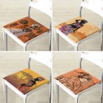 - RealHomes Fermuarlı Sandalye Minderi - Realhomes 4'lü Etnik Afrika Women Desenli Fermuarlı Sandalye Minderi Seti Realhomes