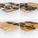 - RealHomes Fermuarlı Sandalye Minderi - Realhomes 4'lü Damask Desenli Arap Kız Tasarımlı Fermuarlı Sandalye Minderi Seti Realhomes