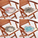 4'lü Medusa Gorgon Özel Tasarım Dijital Baskılı Fermuarlı Sandalye Minderi Seti Realhomes