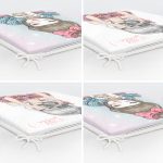 4'lü Kahve İçen ve Fotoğraf Çeken Kız Fermuarlı Sandalye Minderi Seti Realhomes